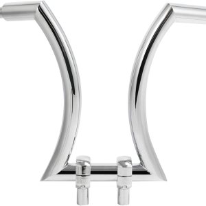 TCT-MOTORPARTS Manillar cromado Ape Hanger de 16 pulgadas con elevador de 2 pulgadas apto para Harley Road King, Sportster XL883 XL1200, Softail TCT-MOTORPARTS Manillar cromado Ape Hanger de 16 pulgadas con elevador de 2 pulgadas apto para Harley Road King, Sportster XL883 XL1200, Softail
