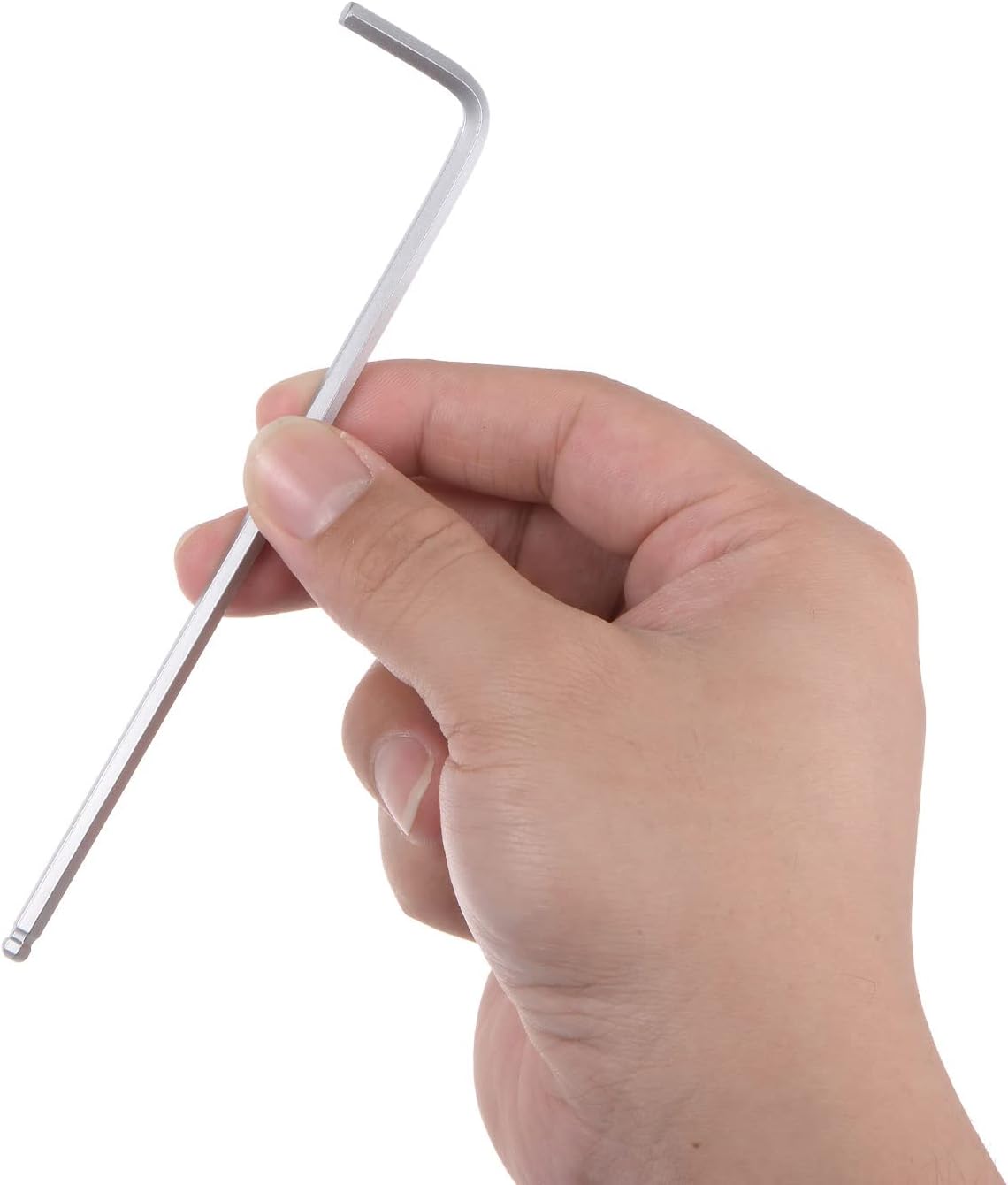 uxcell Llave hexagonal de extremo de bola de 532 pulgadas, herramienta de reparación CR-V de brazo largo en forma de L, SAE 4 piezas