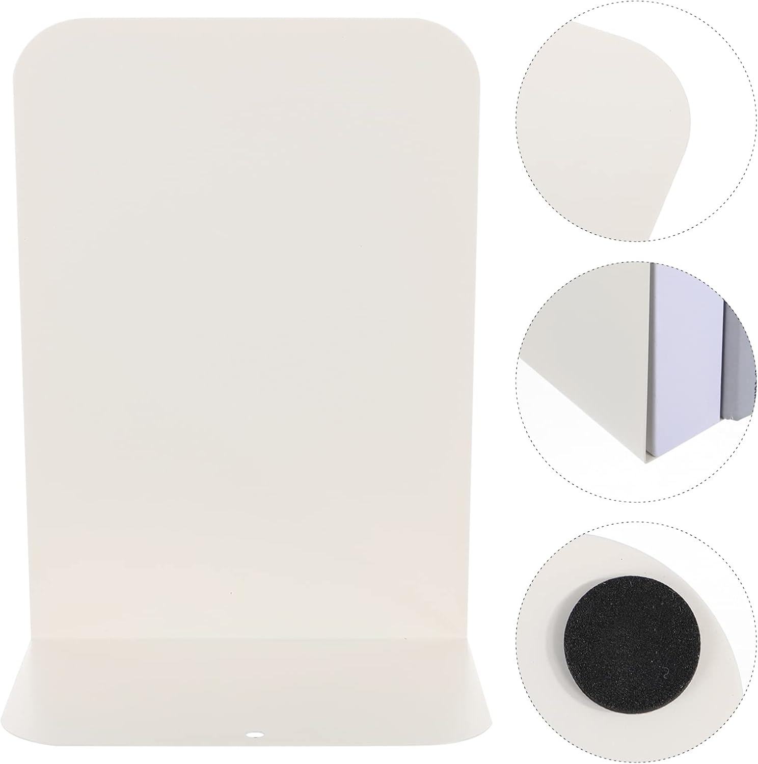 Homoyoyo Tapones para libros, 2 unidades, sujetalibros, sujetalibros, soportes de metal, estantería de oficina, moderno, extremos de libros, tapón
