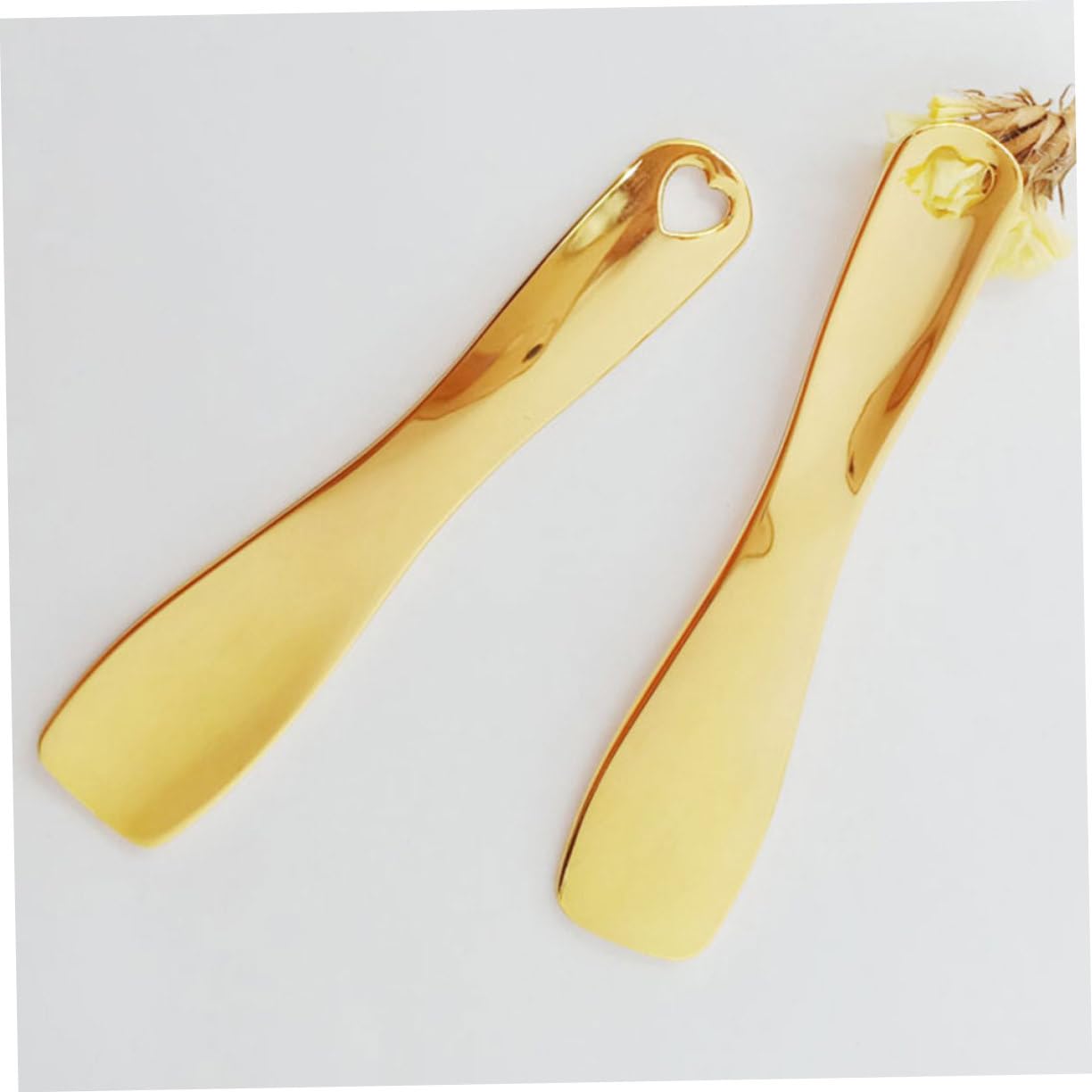FRCOLOR 6 piezas de espátula de crema facial herramienta raspadora de metal cucharas de maquillaje pequeñas espátula cosmética espátula de