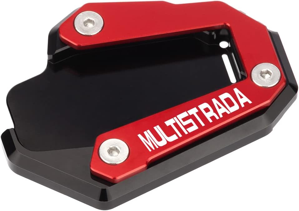 Placa de soporte de extensión para soporte lateral de motocicleta compatible con Ducati Multistrada V4 V4S 950 950S 1200 1200S 1260 1260S  Soporte