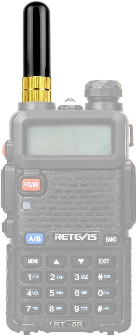 Retevis Antena de radio de 2 vías, antena SMA-F de 136-174400-480MHz compatible con BaoFeng UV-5R BF-888S UV-82 Retevis RT29 RT-5R RT86 RB25 RB85