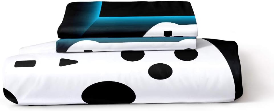 Suncloris Juego de funda de edredón 3D negro Gamepad de lujo chic moderno juego de control de videojuegos juego funda de edredón con funda de
