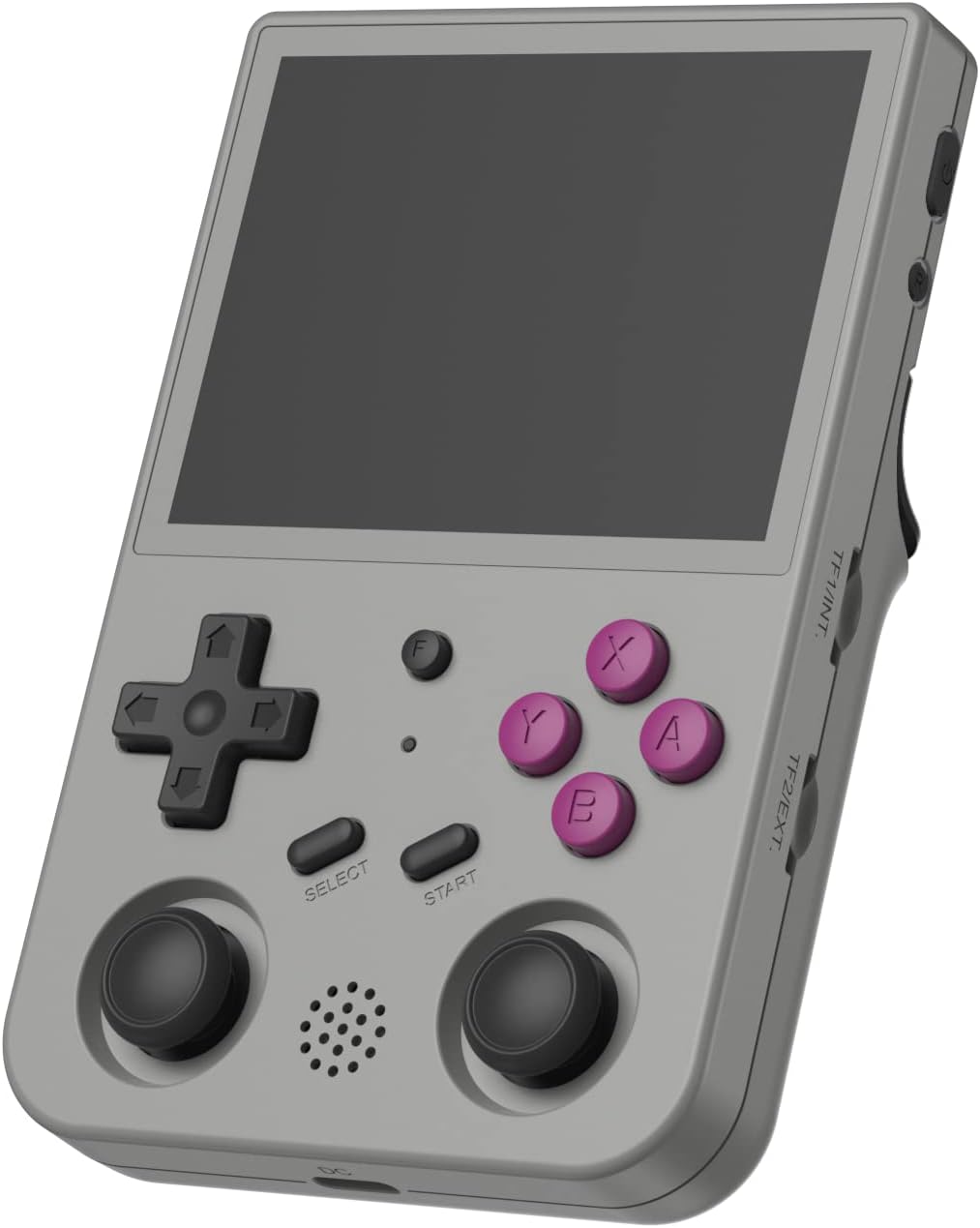 RG353VS – Consola de juegos portátil de video retro, sistema Linux, pantalla IPS de 3.5 pulgadas, carga de tarjeta TF de 64G, 4450 juegos clásicos,