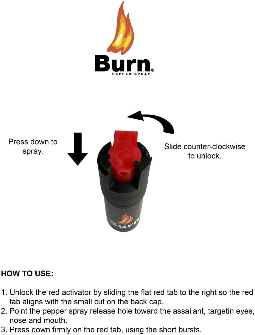Police Combo de spray de pimienta Stun Gun Burn – TW10