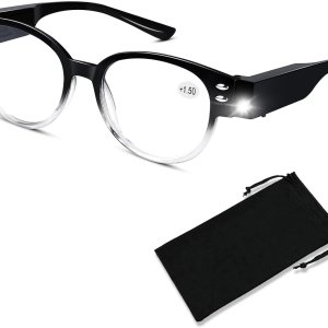 Gafas de lectura con luces LED brillantes para lectura con lupa para leer a la moda, bloqueo de luz azul, lupa, lector nocturno, mujeres y hombres, Gafas de lectura con luces LED brillantes para lectura con lupa para leer a la moda, bloqueo de luz azul, lupa, lector nocturno, mujeres y hombres,