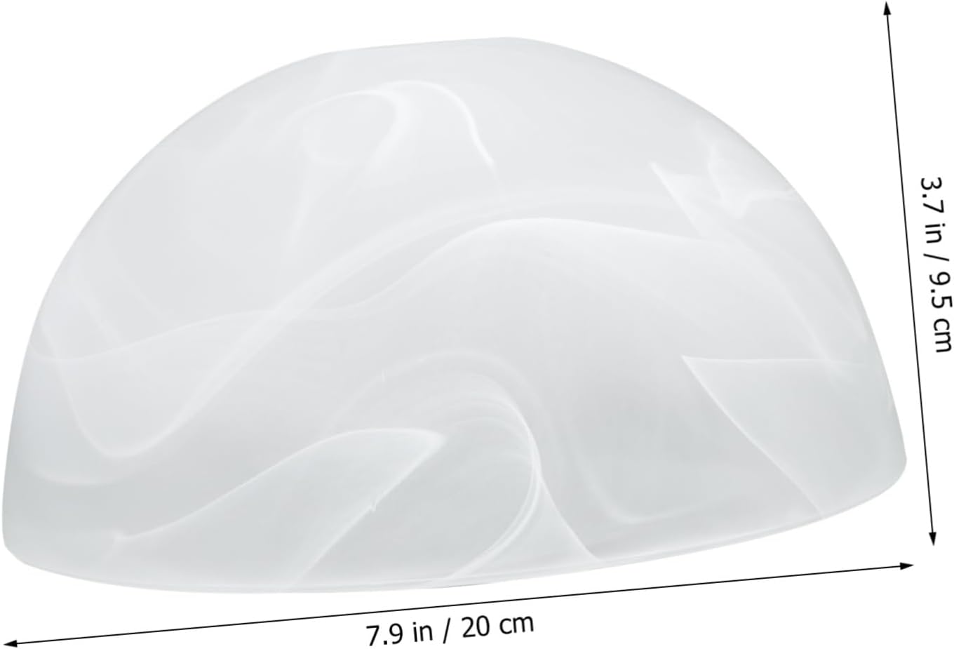 Angoily Pantalla de vidrio esmerilado Pantalla de luz de vidrio Pantalla de lámpara de araña Cubierta de lámpara de araña Sombras de lámpara de