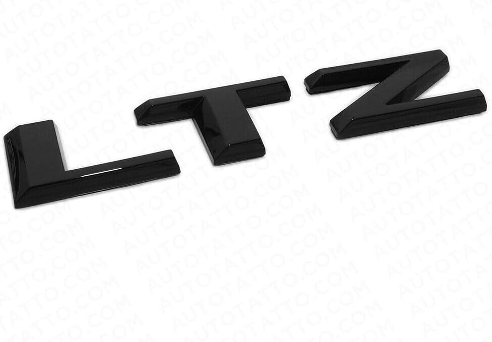 1 calcomanía de repuesto para portón trasero LTZ de gran tamaño para Chevy 2019-2021 Silverado 1500 Z71 4×4 (negro brillante)