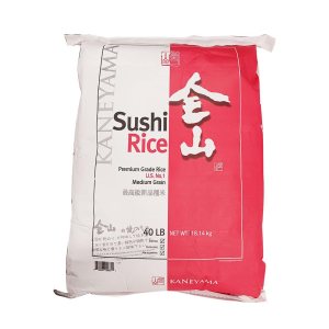 KANEYAMA Sushi Premium Arroz Blanco Grano Medio 40lbs Bolsa KANEYAMA Sushi Premium Arroz Blanco Grano Medio 40lbs Bolsa