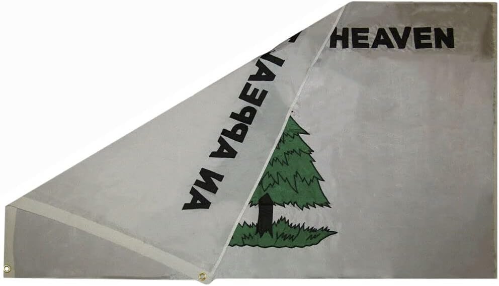 Premium 3×5 Embroidered Appeal Heaven Washington’s 210D Nylon Flag 3’x5′ Clips