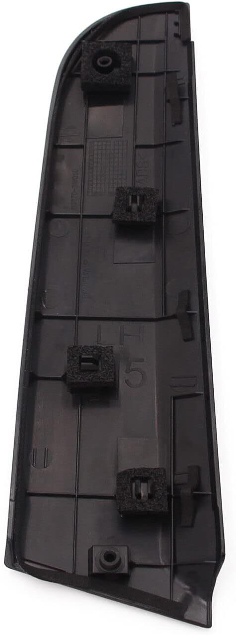 Puerta trasera izquierda (lado del conductor) Moldeo de guarnición del pilar C (superficie lisa negra), se adapta a 2011-2016 Kia Sportage,