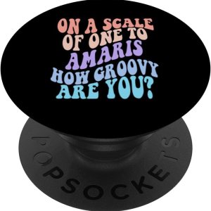 AMARIS – Amaris lindo retro para niñas, Groovy AMARIS con nombre personalizado, PopSockets estándar PopGrip AMARIS – Amaris lindo retro para niñas, Groovy AMARIS con nombre personalizado, PopSockets estándar PopGrip