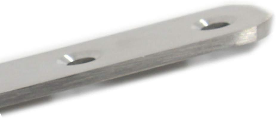 Paquete de 4 placas planas de reparación para madera, soportes rectos de acero inoxidable de 6.299 in  6 pulgadas de longitud, 6 orificios para