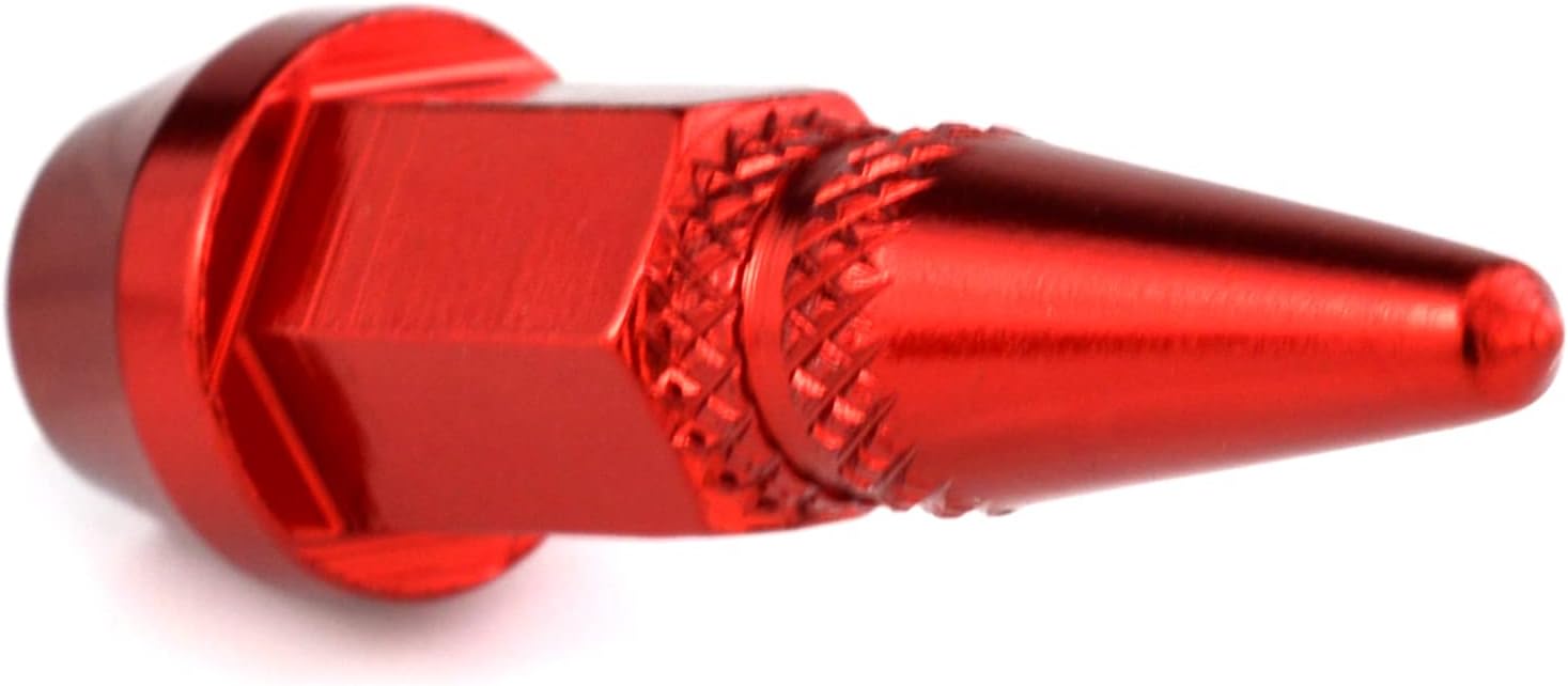 Lunsom Tapas de vástago de válvula de pincho, accesorios de metal para válvulas de neumáticos, se adaptan a la mayoría de automóviles, motocicletas