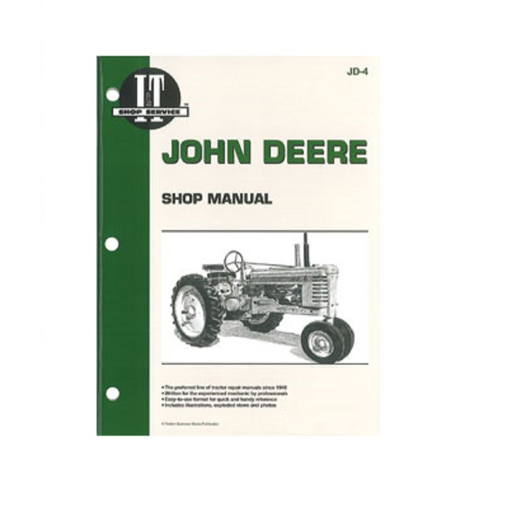 RAParts SMJD4 ITJD4 JD-4 JD4 Nuevo manual de taller para tractor John Deere A B D G H M MT