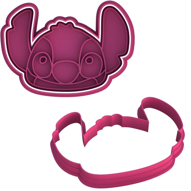Lilo Stitch Head Cookie Cutter & Stamp