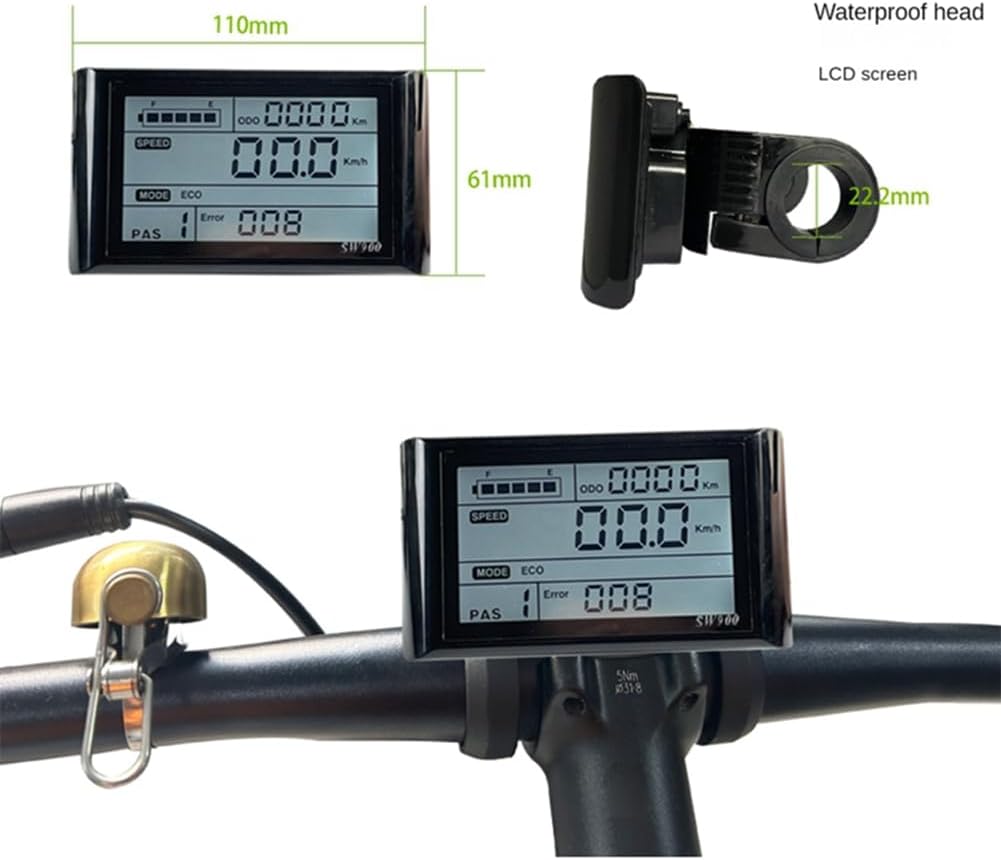 Smala JN25A Kit de controlador de bicicleta eléctrica Scooter eléctrico Kit controlador Ebike SW900 pantalla controlador de onda sinusoidal 3648 V