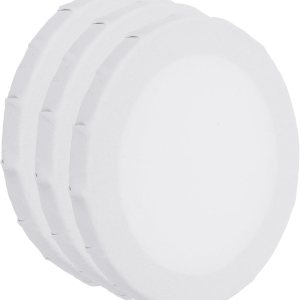 PATIKIL Lienzos de pintura para pintar, paquete de 3 paneles redondos de madera de 6 pulgadas, bastidor de madera estirado en blanco para acrílico, PATIKIL Lienzos de pintura para pintar, paquete de 3 paneles redondos de madera de 6 pulgadas, bastidor de madera estirado en blanco para acrílico,