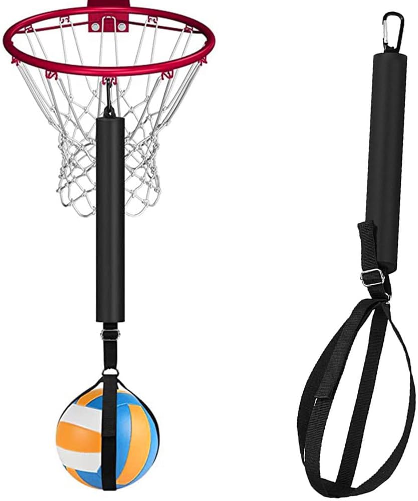 Tobefore Entrenador de picos de voleibol, sistema de entrenamiento de púas de voleibol para aro de baloncesto, entrenamiento mejora el servicio,