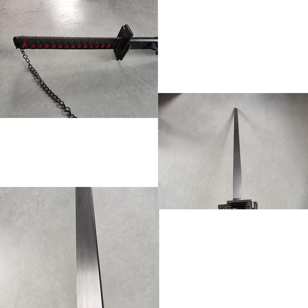 Kurosaki Ichigo’s Tensa Zangetsu Samurai Espada Katana Anime japonés para cosplay, colección