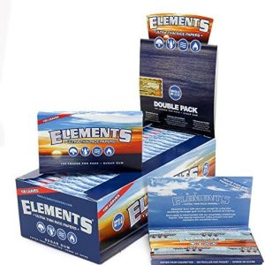 Elements Papel de liar de arroz ultrafino de 2.756 in con ventana doble de ancho individual (paquete de 25) Elements Papel de liar de arroz ultrafino de 2.756 in con ventana doble de ancho individual (paquete de 25)