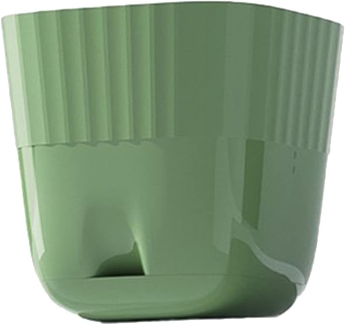 Macetas de plástico con múltiples agujeros y bandejas, macetas para plantas de interior y exterior, flores, suculentas, decoración moderna para el