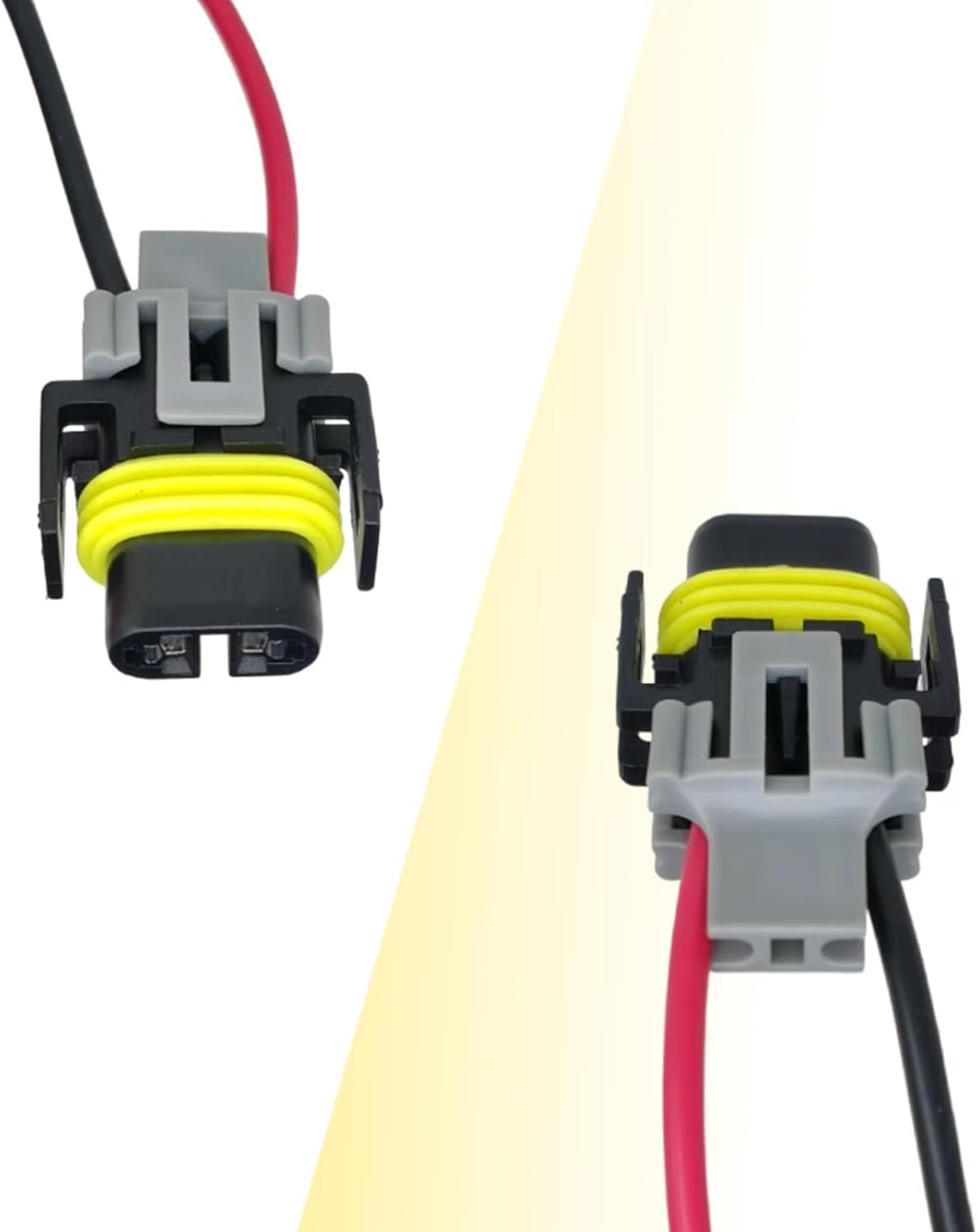 1 enchufe de arnés de lámpara antiniebla H11 para automóvil, conector impermeable de repuesto DJ7028Y-2.8-21, adaptador de conector de arnés hembra