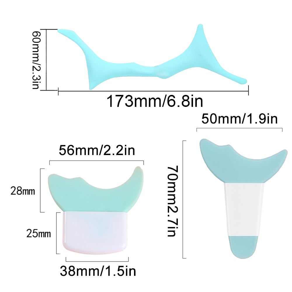 4 plantillas todo en uno para delineador de ojos, puntas de alas, deflector de sombra de ojos, protector de pestañas de rímel + ayuda de silicona