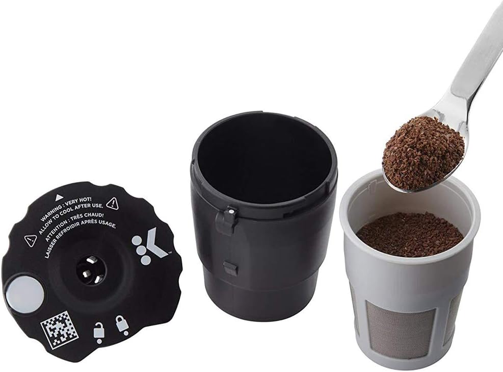 Filtro de cápsula de café reutilizable de acero inoxidable, fácil de instalar, tapa extraíble para un fácil llenado y limpieza, adecuado para