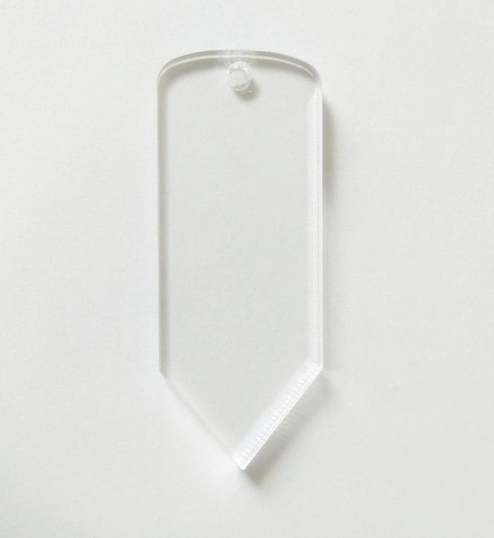 15 llaveros de lápiz acrílico en blanco transparente, regalos de fiesta (2.5 pulgadas)