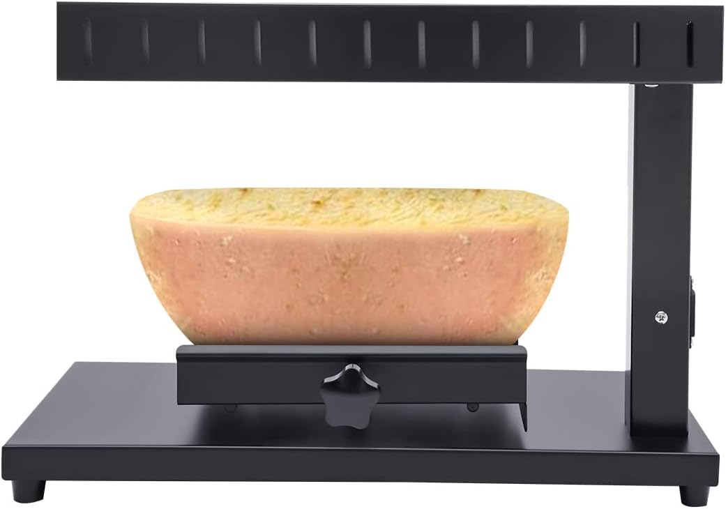 Máquina de parrilla de raclette de queso, 110 V, eléctrica comercial eléctrica para queso, calentador de queso para encimera, calentador de queso