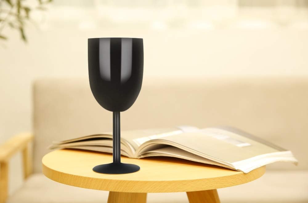 Copas de vino de acero inoxidable (paquete de 2). Vaso de vino de doble pared aislado al vacío con tapa y pajita. Amistad, Navidad, regalos de
