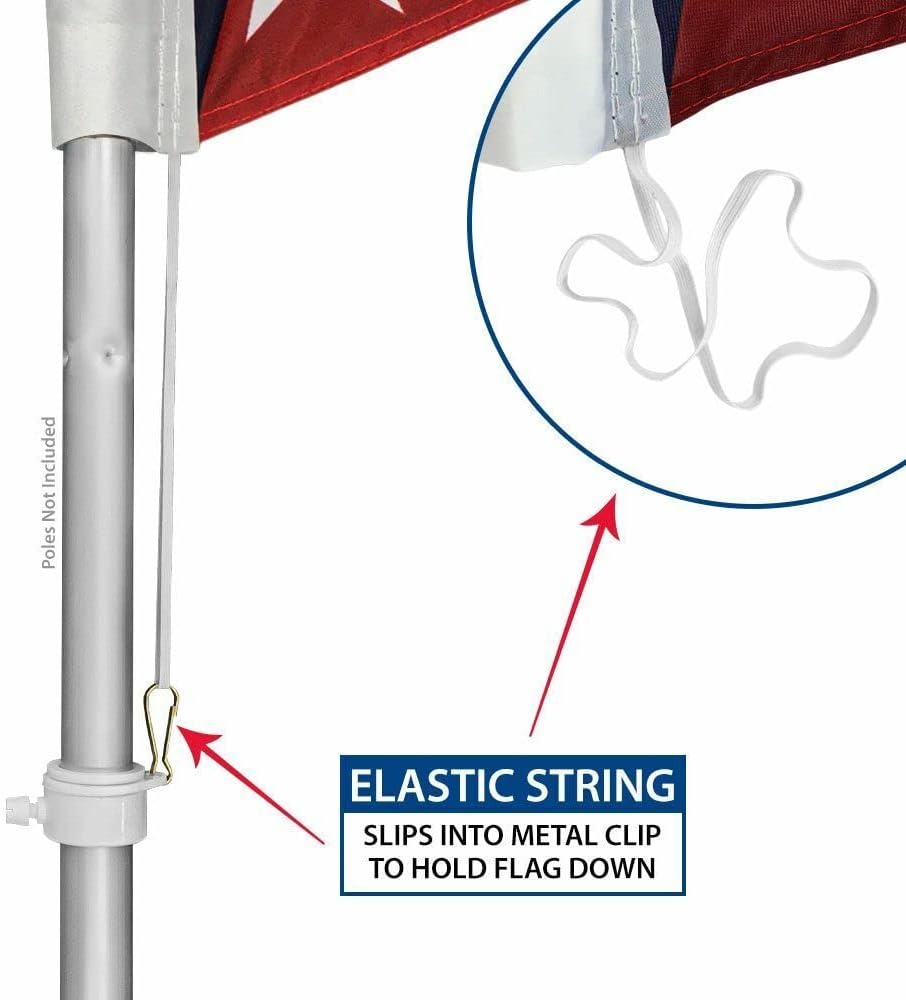 Premium Open Poly Swooper Flag & 16ft Flagpole KitGround