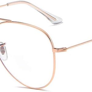 Dollger Lentes de bloqueo de luz azul, lentes clásicos de aviador con marco de metal, anti rayos azules para juegos de computadora Dollger Lentes de bloqueo de luz azul, lentes clásicos de aviador con marco de metal, anti rayos azules para juegos de computadora