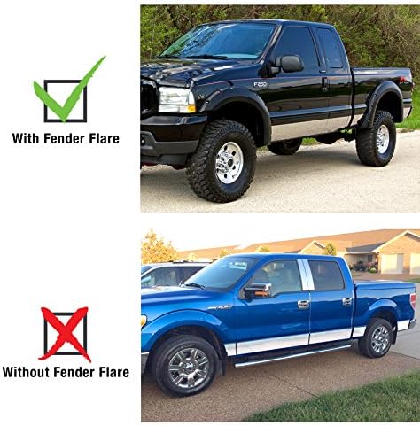 Tyger Auto Fabricado en Estados Unidos. Compatible con Dodge Ram Quad Cab 2009-2018 de 6.5 pies con panel basculante de guardabarros 3 14 pulgadas,