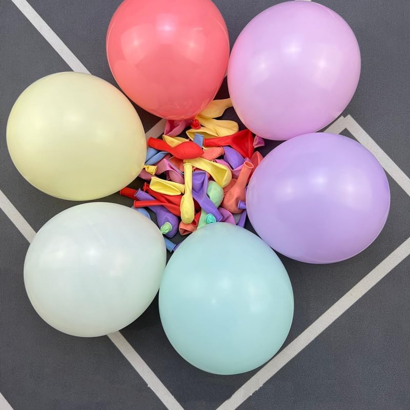 100 globos de látex arcoíris de 10 pulgadas de colores surtidos, globos de fiesta para cumpleaños, boda, fiesta, decoración de Navidad, globos
