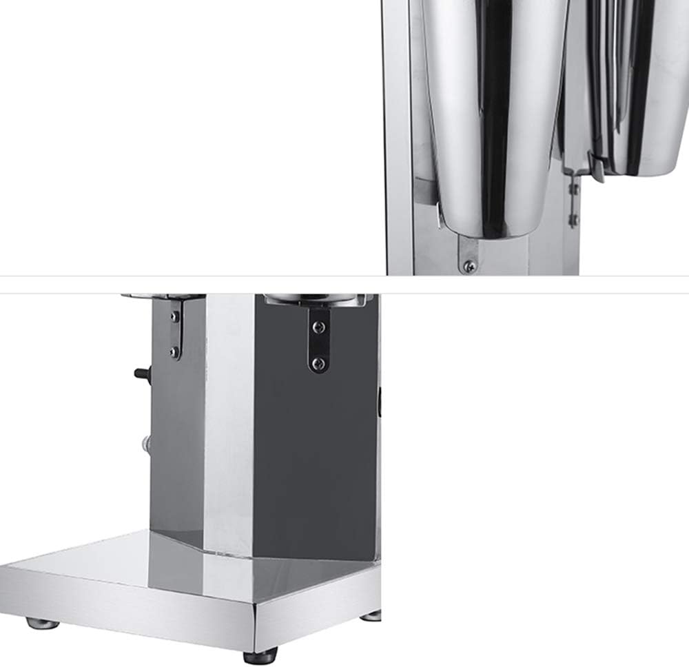 Batidora eléctrica de acero inoxidable de doble cabezal para batidos, licuadora de 110 V para el hogar, batidora de helado suave para el hogar,