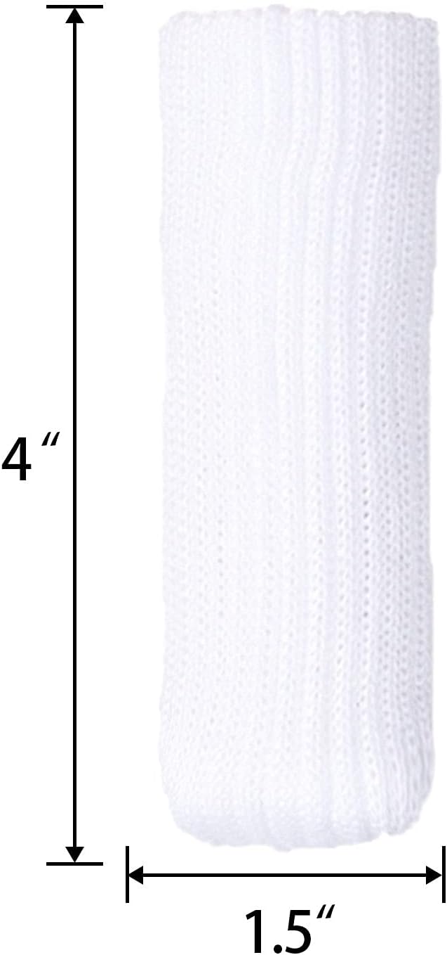 Hazeland – Protectores de patas de silla de punto de alta elasticidad para suelos de madera dura, 24 unidades, antideslizantes, sin arañazos,