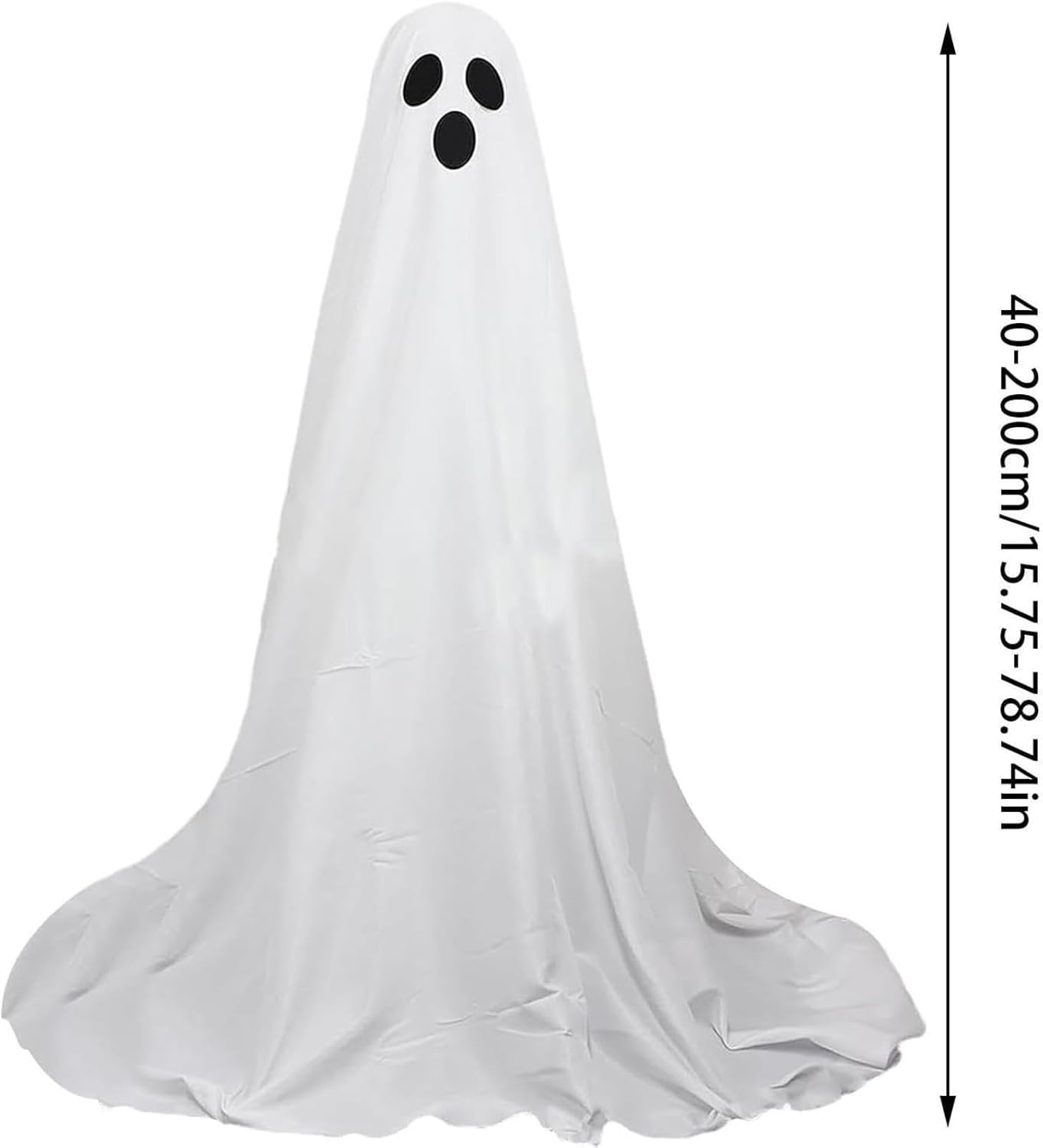 2 piezas de fantasmas de Halloween iluminados para colgar al aire libre, suministros de fiesta espeluznantes para abrazar árboles, fantasmas