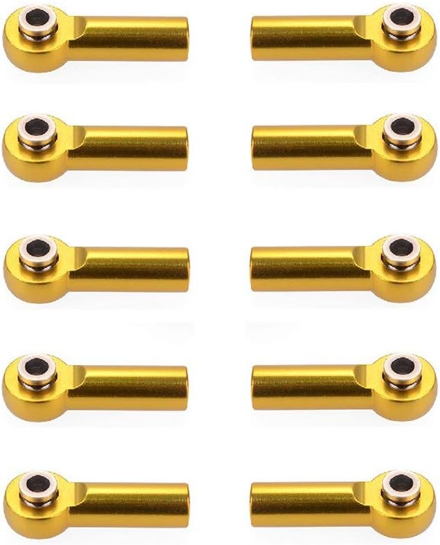 Piezas y accesorios 10pcs M4 Metal Tie Push Link Rod End Joint Ball Head Holder para 18 y 110 RC Truck Buggy Crawler Car Accessory – (color azul)