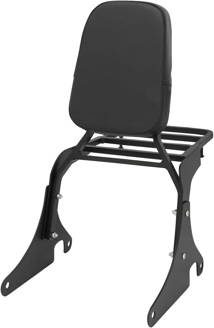 Asiento trasero de motocicleta negro respaldo Sissy Bar respaldo compatible para Kawasaki Vulcan 400 VN400 vulcan 800 VN800