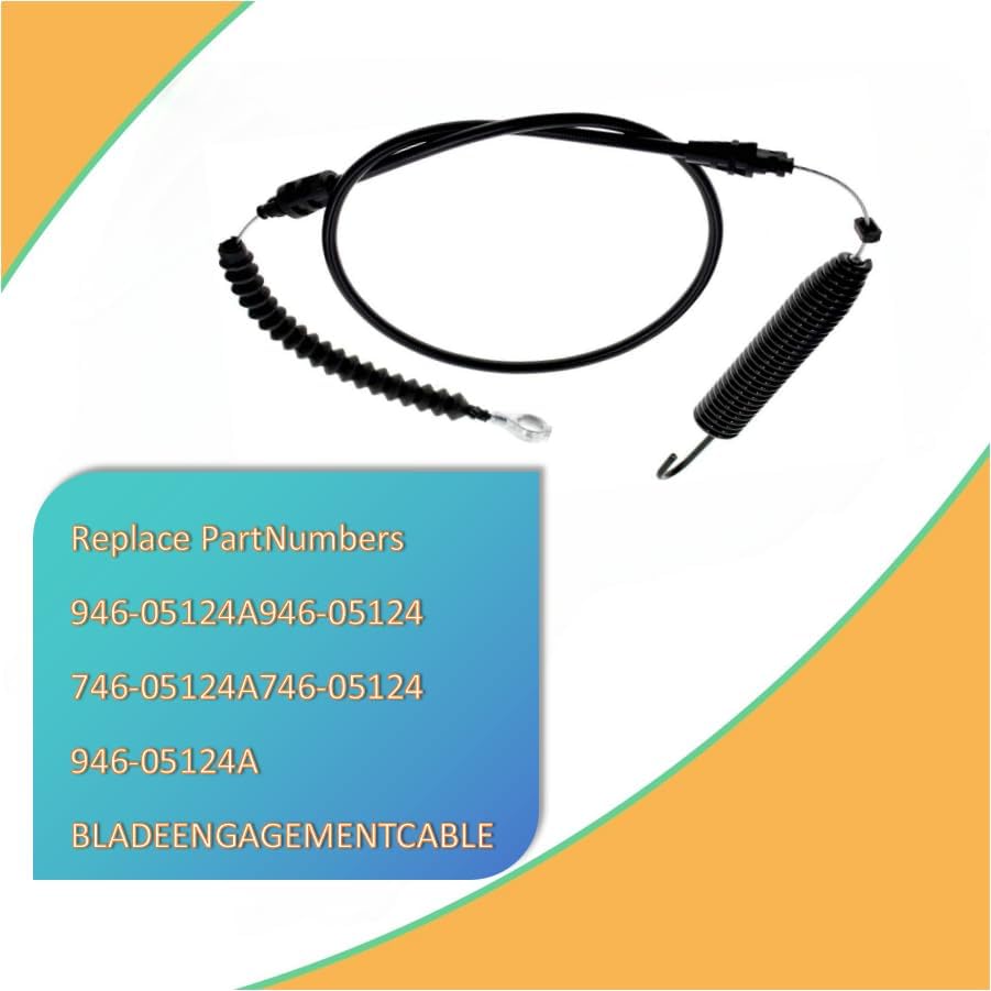 946-05124A 746-05124A – Cable de enganche de cubierta para MTD Craftsman Troy-Bilt Pony 42, Horse Xp Hydro, Bronco con cortacésped de 42 pulgadas en