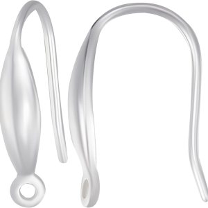 Beebeecraft 1 caja, 5 pares de ganchos para aretes franceses de plata de ley 925 con forma de lágrima, ganchos para las orejas con bucles para Beebeecraft 1 caja, 5 pares de ganchos para aretes franceses de plata de ley 925 con forma de lágrima, ganchos para las orejas con bucles para