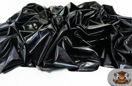 1 tela negra metálica de elastano de 60 pulgadas (vendida por yarda)