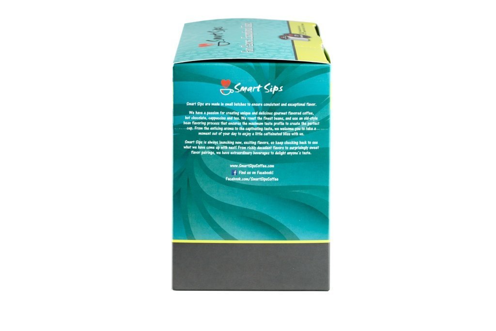Smart Sips – Café de trufa de avellana y chocolate blanco, tostado medio, café con sabor gourmet para cafeteras Keurig K-Cup, 24 unidades