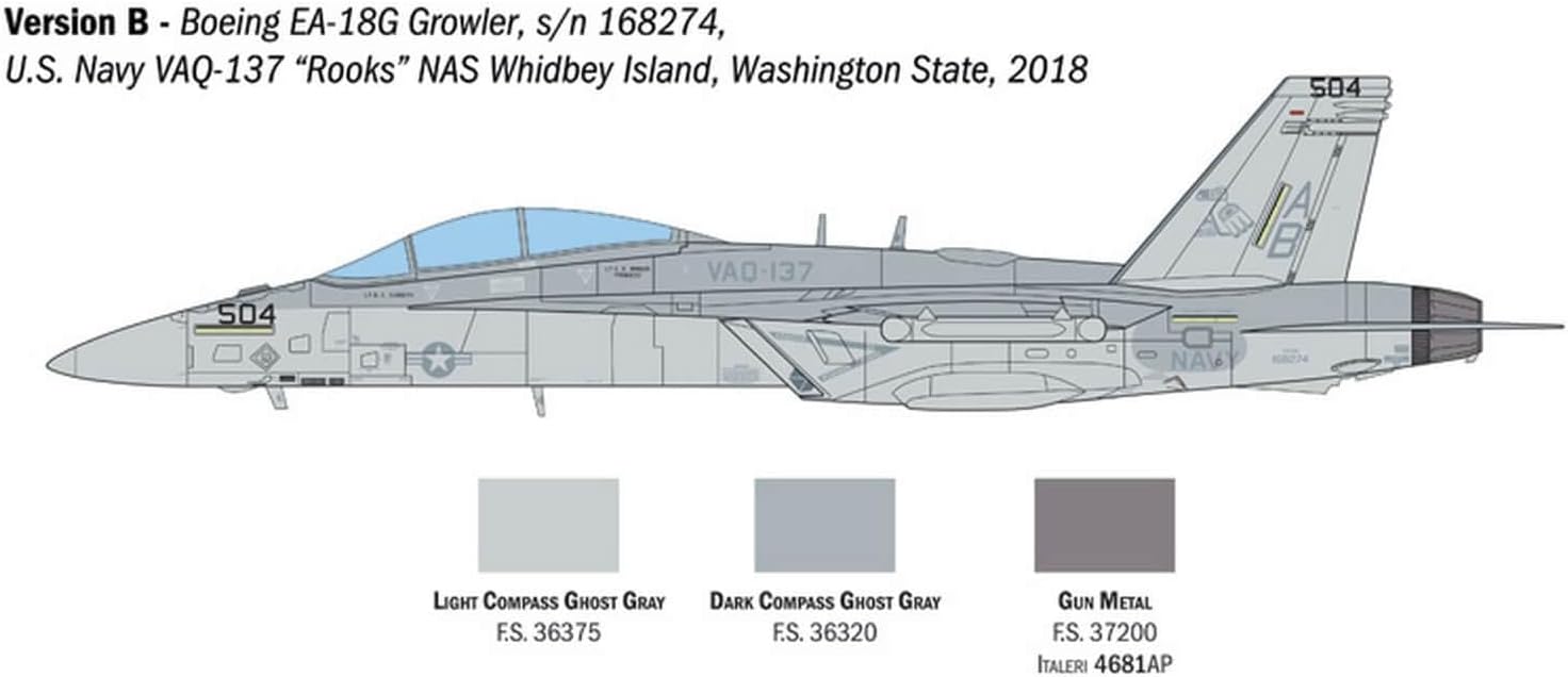 Italeri 2824 EA-18G Growler 148 Kit de modelo de plástico