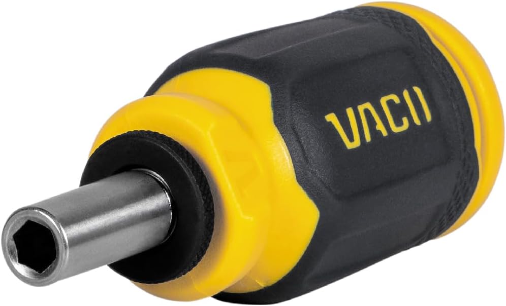 VACO VAC1230 Destornillador multibroca, herramienta magnética 23 en 1 con destornillador de tuerca de 14 pulgadas y mango cómodo