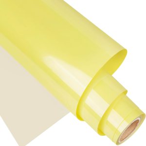 Gatichetta Rollo de vinilo de transferencia de calor, vinilo de poliuretano amarillo pálido de 12 pulgadas x 6 pies, brillante sólido HTV fácil de Gatichetta Rollo de vinilo de transferencia de calor, vinilo de poliuretano amarillo pálido de 12 pulgadas x 6 pies, brillante sólido HTV fácil de