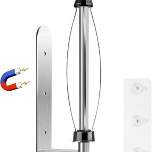 KIHOGEM Soporte magnético para toallas de papel, operable con una mano, soporte de pared con fuerte respaldo magnético y autoadhesivo para cocina, KIHOGEM Soporte magnético para toallas de papel, operable con una mano, soporte de pared con fuerte respaldo magnético y autoadhesivo para cocina,