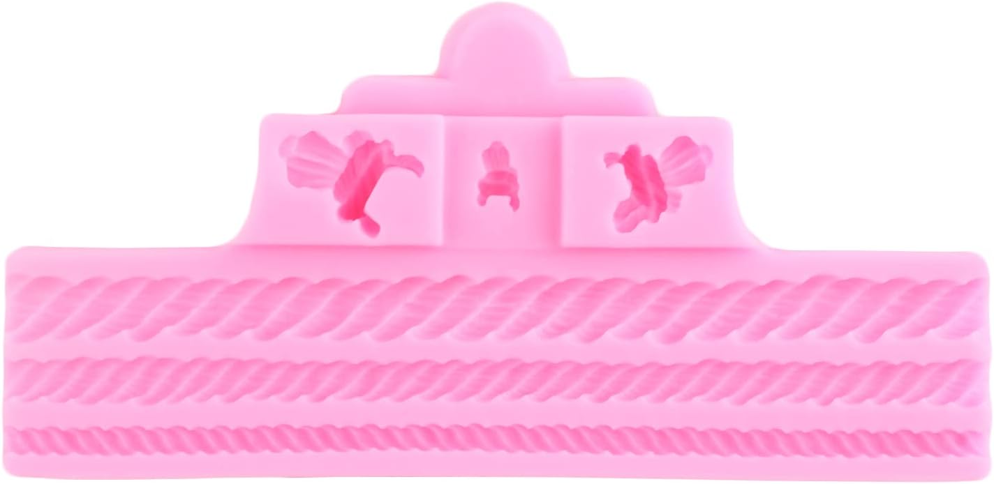Mujiang Moldes de silicona para timón de ancla, soga salvavidas, molde de fondant, moldes de chocolate pirata para decoración de pasteles de azúcar,